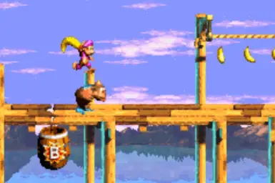 Donkey Kong Country3 Dixie Kong's Double Trouble! - Stilt Village (평화, 신비, 잔잔)